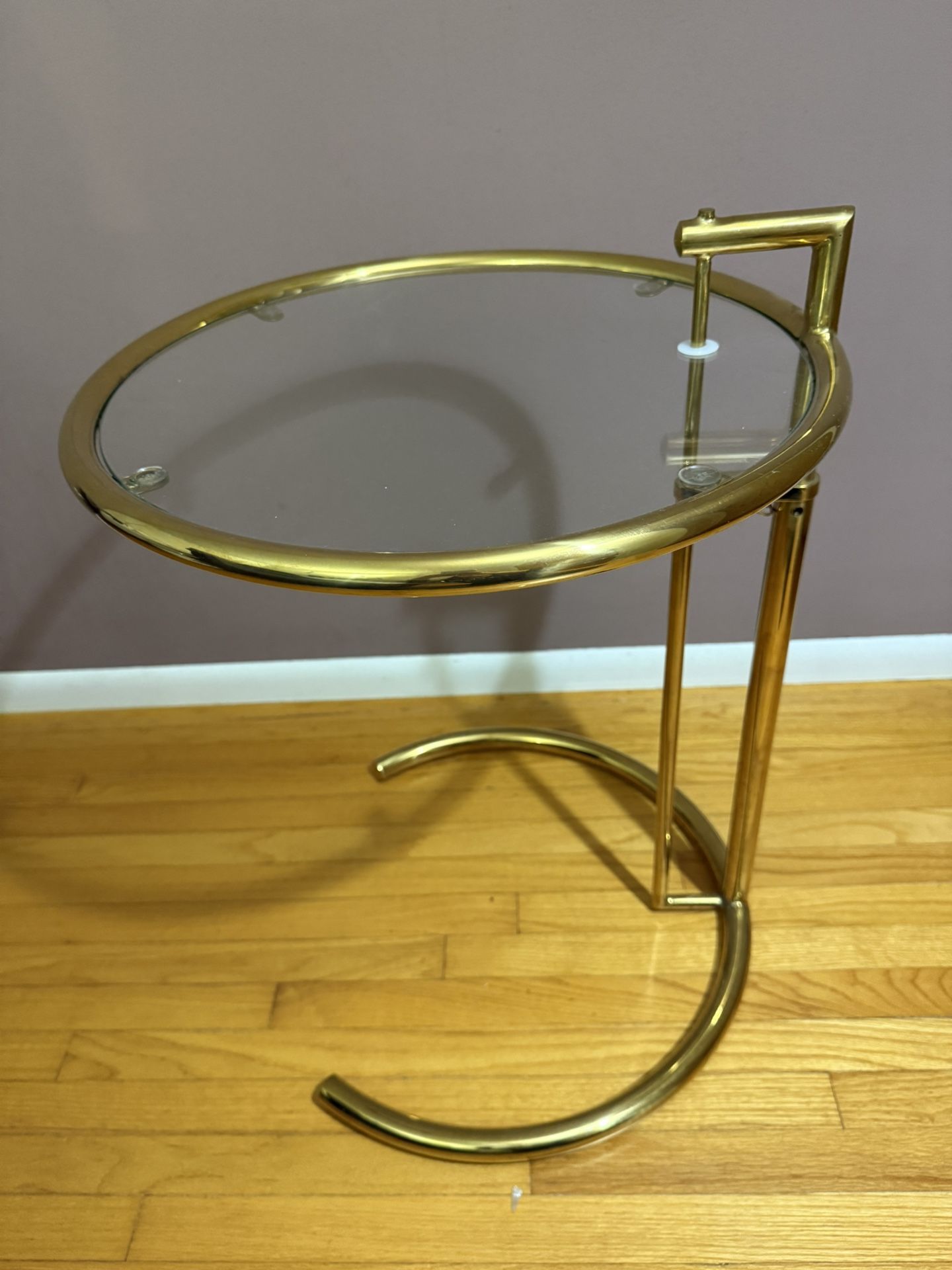 Mid Century Modern Gold Side Table