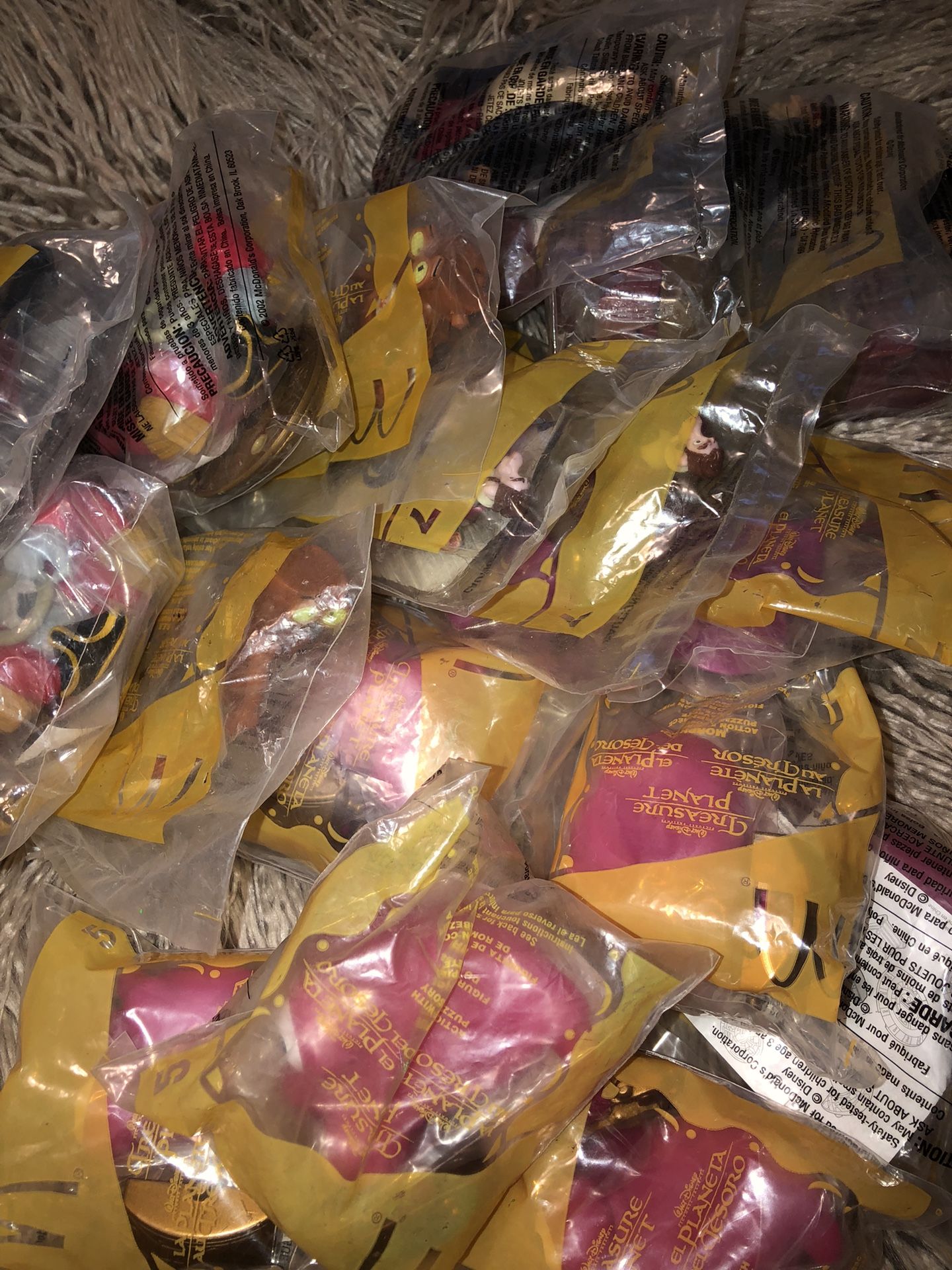2002 McDonalds Finest Treasure Planet Set 17 Figures