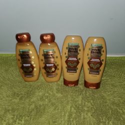 2 Shampoo And 2 Conditioner 12.5oz Garnier Whole Blends Honey Treasures 