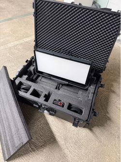 Aputure Nova p600c with a travel case