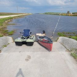 Old Town Canoe With Outboard 