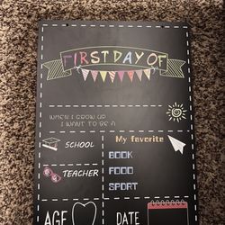 First Day Last Day of School Chalkboard
