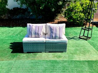 Pair of modular outdoor patio seats - $25 obo