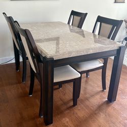 One MarbleTable & Six Chairs