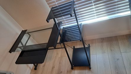 Glass 3 Tier Desk