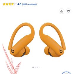 🔸Beats - Powerbeats Pro 2 True Wireless Active Noise Canceling Earbuds - Electric Orange🔸