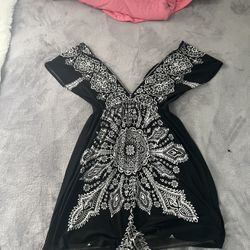 Bohemian Style Mini Dress 