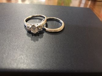 Wedding ring set.