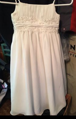 Flower girl dress (girls size 5) by David’s Bridal