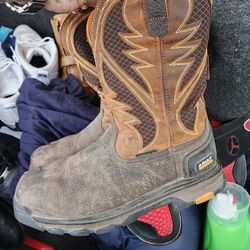 Ariat Men's Steel Toe Work Boots Worn Twice 13EE