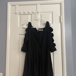 Little Black Ribbon Dress 