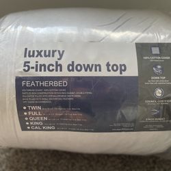 5 Inch Queen Down Mattress Topper New 
