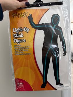 Light up stick figure costume - brand new