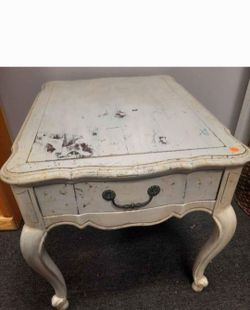 Antique Solid Wood 1950's Nightstand 