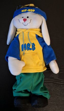 MR. B THE RAPPIN' HIP HOP EASTER BUNNY 17"