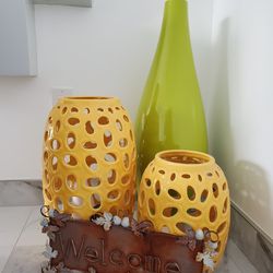 Green Vase Only Tall