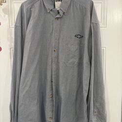 Chevy sign button up shirt size xl