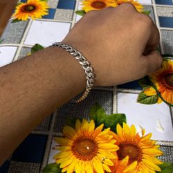 Silver  Cuban Linked Bracelet 925 