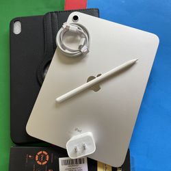 256gb Apple IPad 10th Generation (10.9” Liquid / 2022 model) with pen, keyboard, case & Accessories (warranty 2026) 