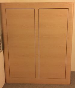 Wood Double Door Storage Cabinet