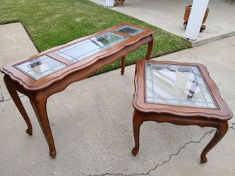 Glass table set