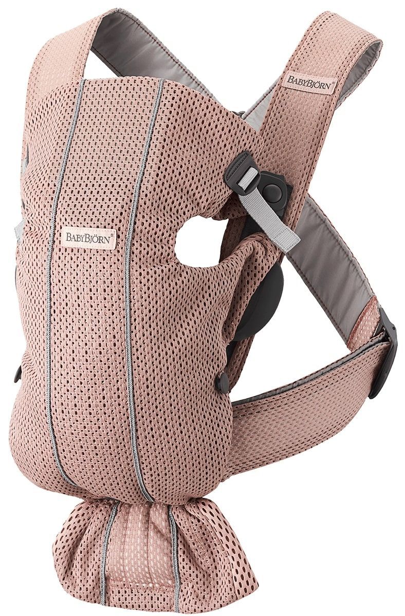 BabyBjorn Baby Carrier Mini, 3D Mesh - Dusty pink - Not Been Used