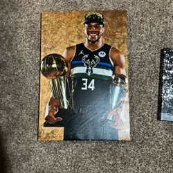 Giannis Antetokounmpo Stretch Canvass