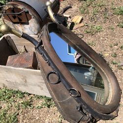 Antique Horse Hames Collar Mirror