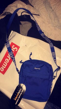 blue supreme bag