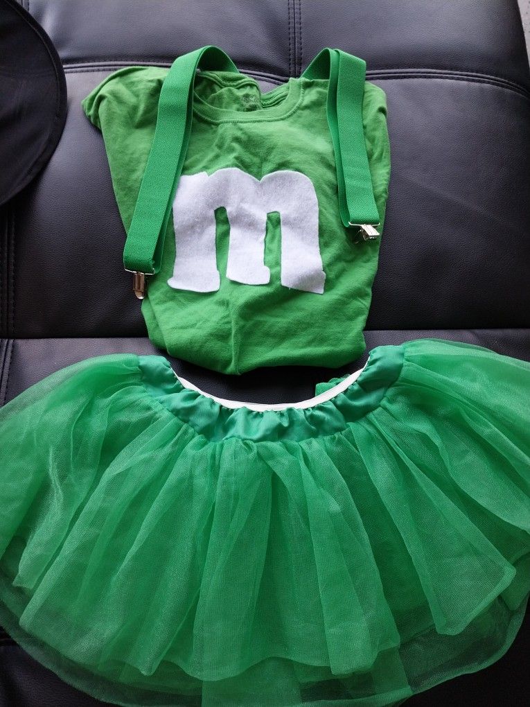Green M&M Halloween costume