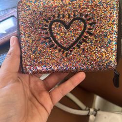 Coach X Keith haring small zip wallet