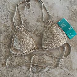 H&M Gold texture Bikini Top (SOLD OUT)