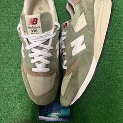 New balance 998 Made in USA olive incense size 10.5men/12women