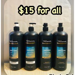 TRESEMMÉ BUNDLE 28 fl oz each, $15 for all 2 shampoos and 2 conditioners 