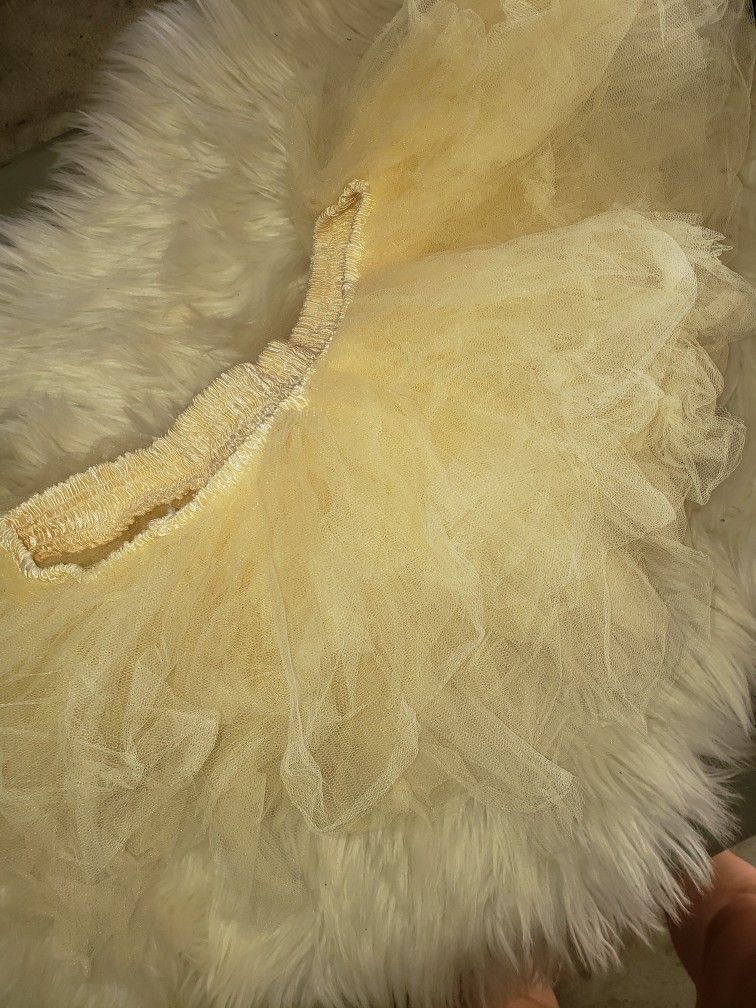 Mini Tutu Skirt Adult Cream Color Size Small Medium Party Pride . 