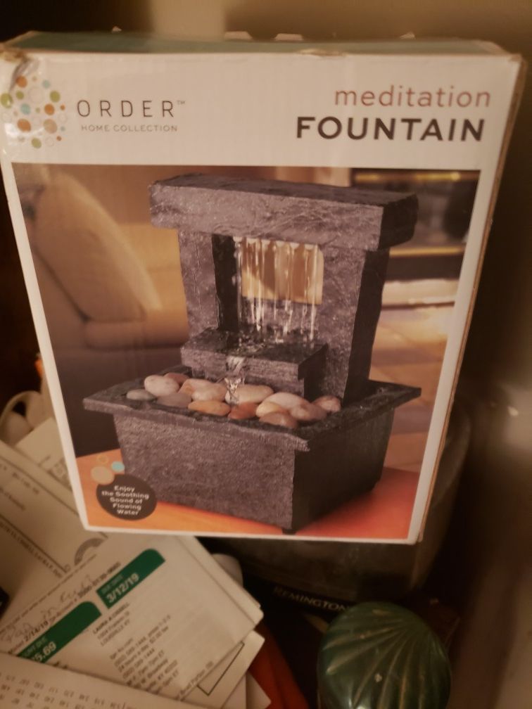 Order home collection meditation fountain brand new