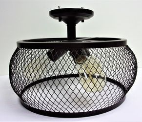 Olde Bronze Kichler Metal Semi- Flush Mount Light