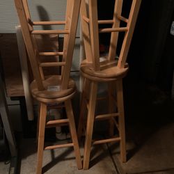 Wooden stools 
