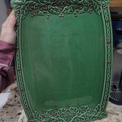 Large Holiday Christmas Serve Tray