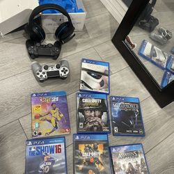 PS4, Turtle Beach Stealth 700, 7 Video Games, 2 Controllers