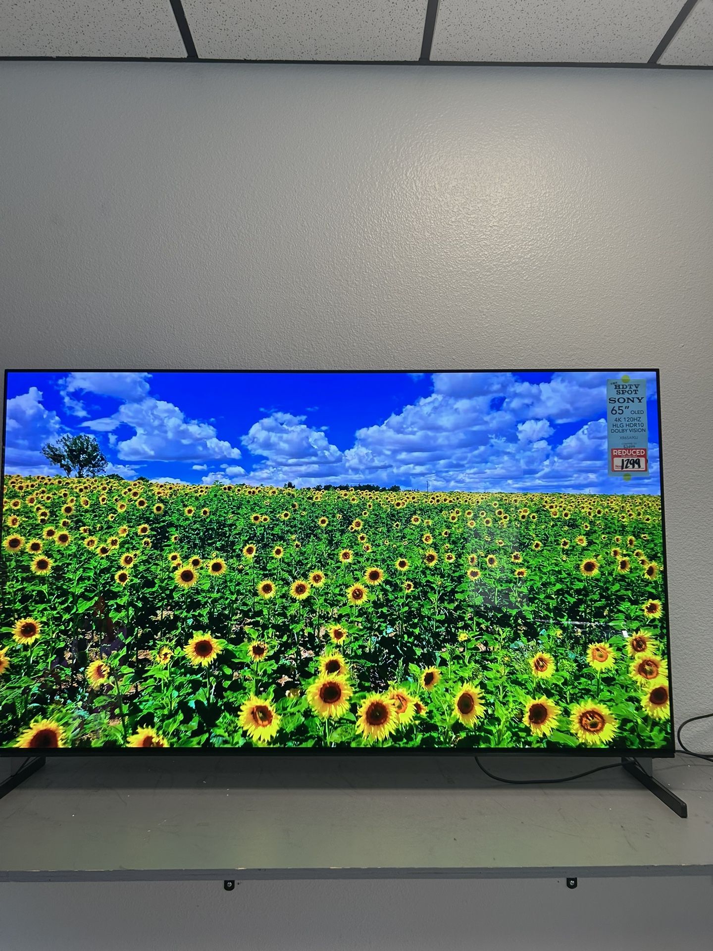 Sony A90J 65 Inch TV: BRAVIA XR OLED 4K Ultra HD Smart Google TV