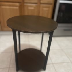 Round Layered End Table 
