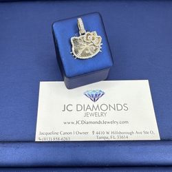 Pendant Hello Kitty 10k Diamonds 