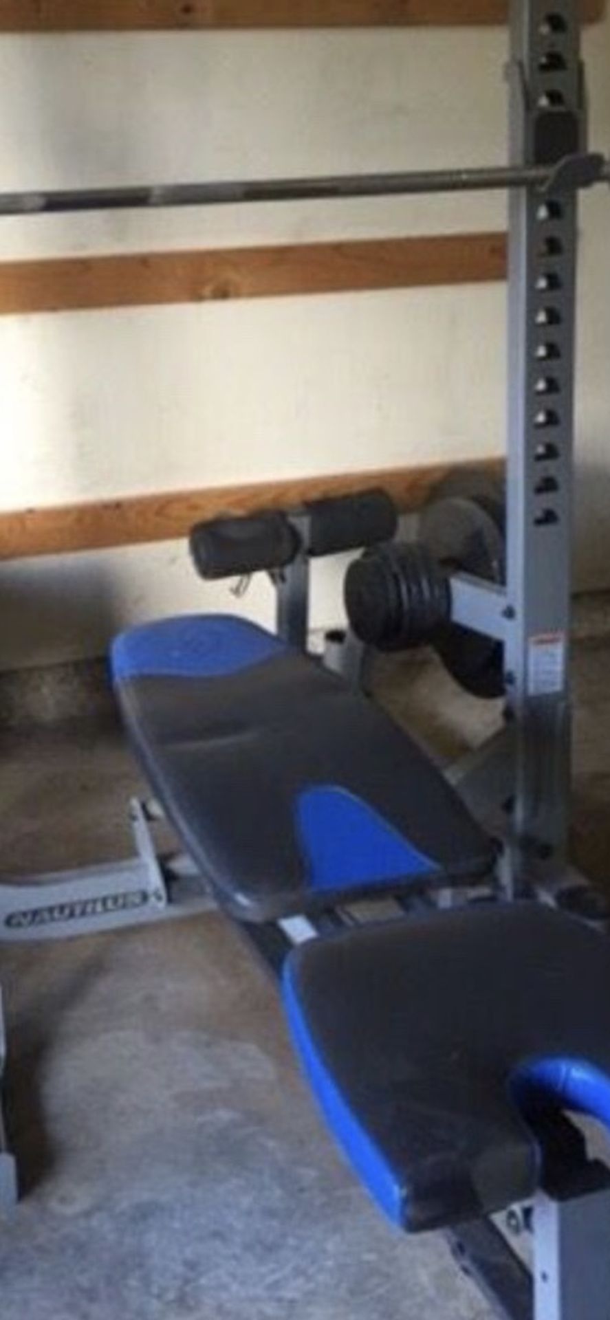 Workout Bench and Rack WITH Attachments
