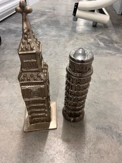 Big Ben Leaning Tower Decor Statues