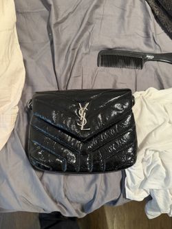 PATENT LEATHER YSL BAG/PURSE