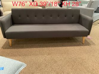 fabric upholstered sofa by serta