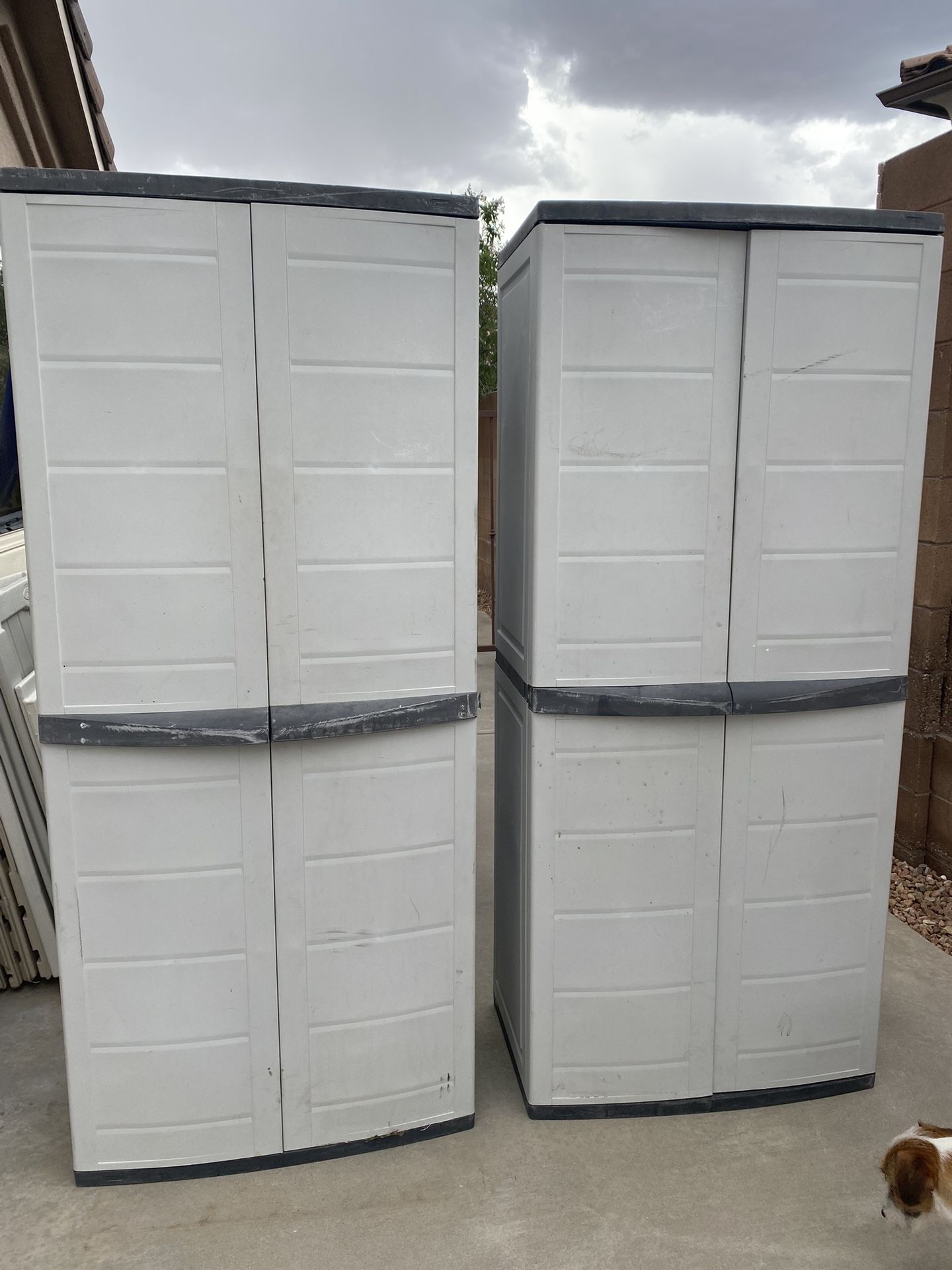 Two Storage Sheds (Resin)