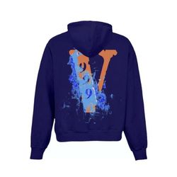 Juice Wrld 999 Vlone Hoodie Purple 