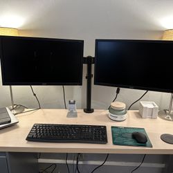 Dual Acer Monitors and Stand